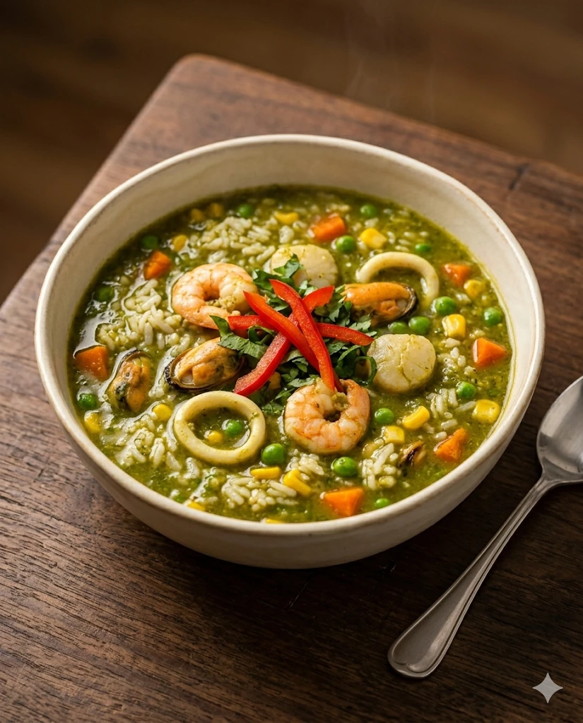 Peruvian Seafood Aguadito
