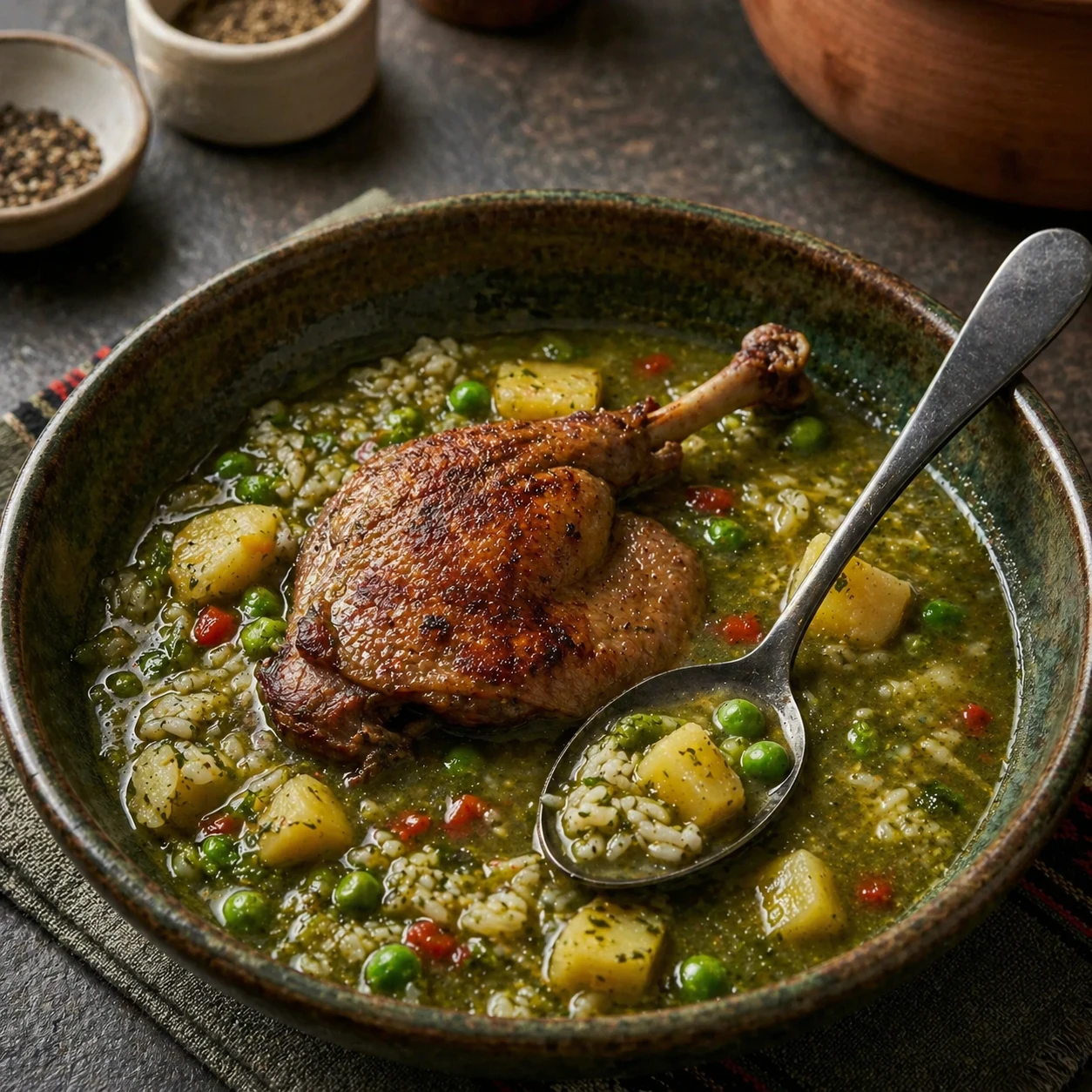 Peruvian Duck Aguadito