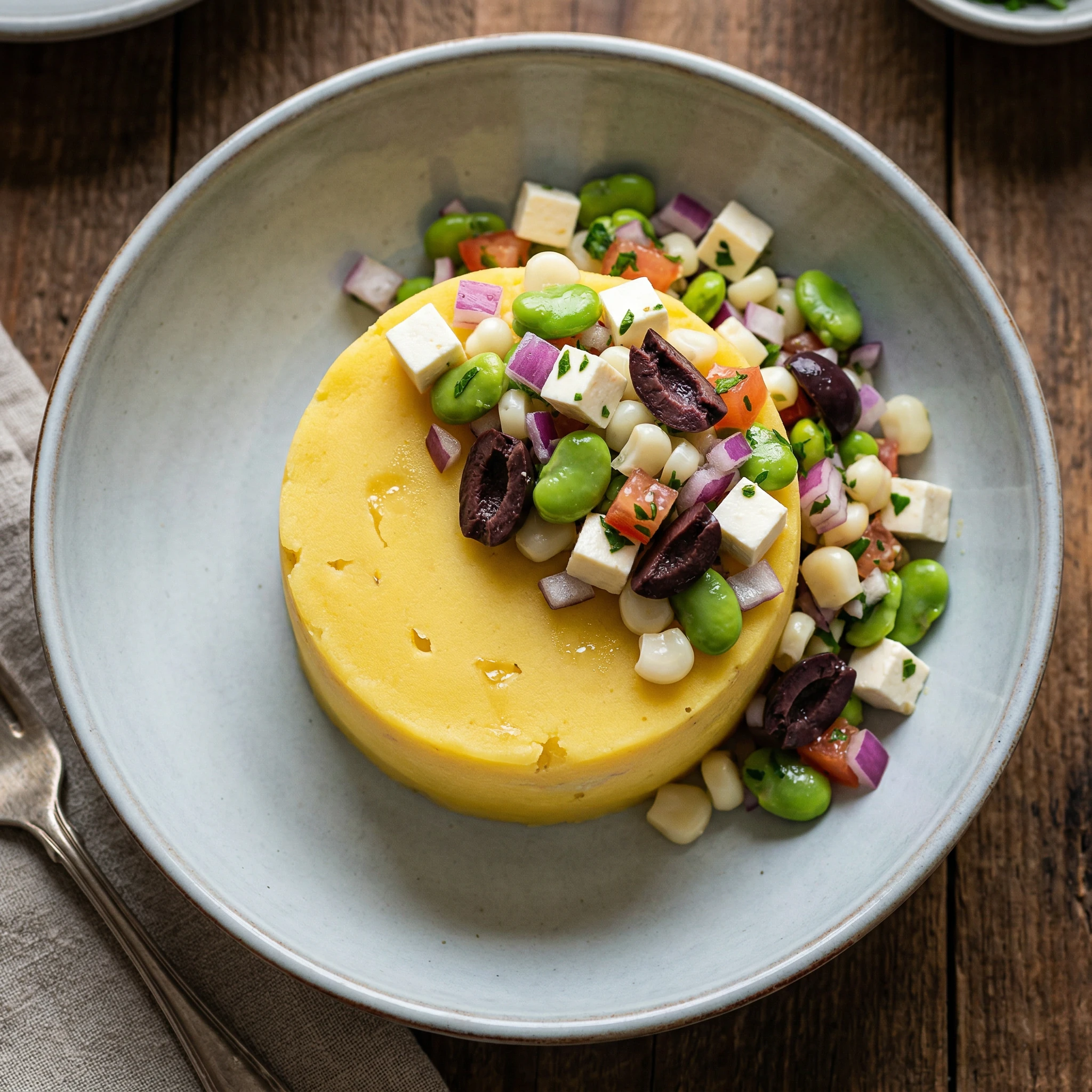 Peruvian Causa with Arequipeño Solterito