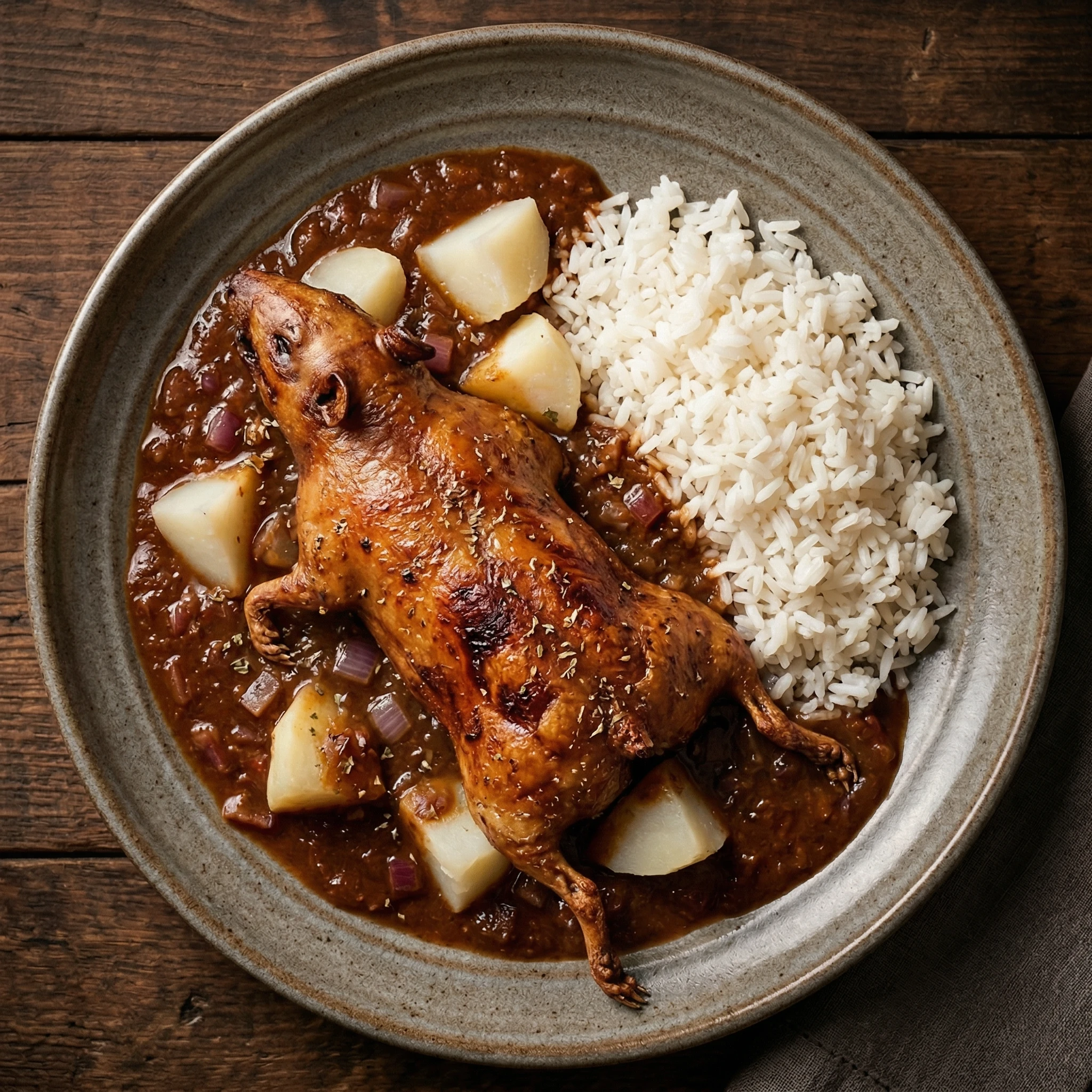 Andean-Style Braised Guinea Pig
