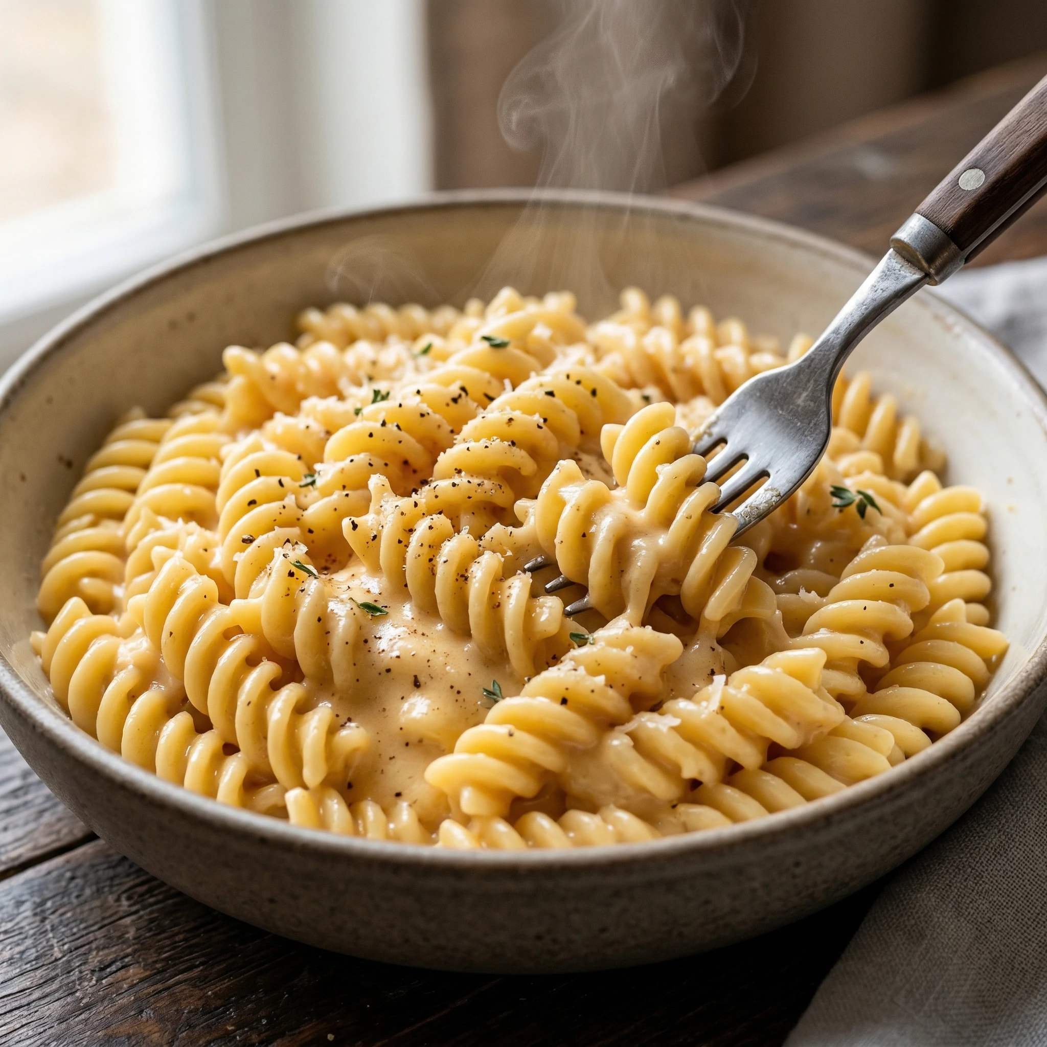 Creamy Cheese Fusilli