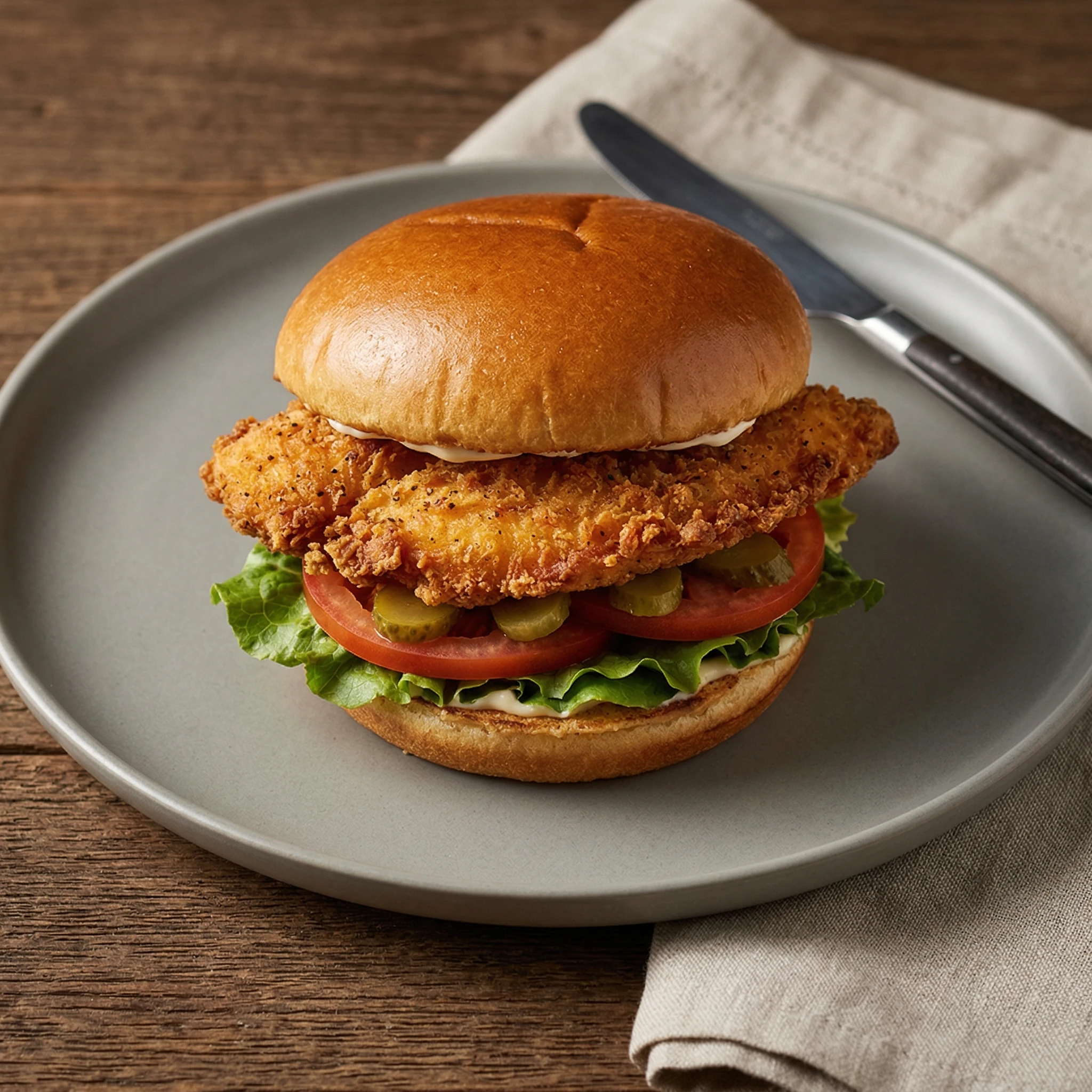 Sándwich de Pollo Empanizado