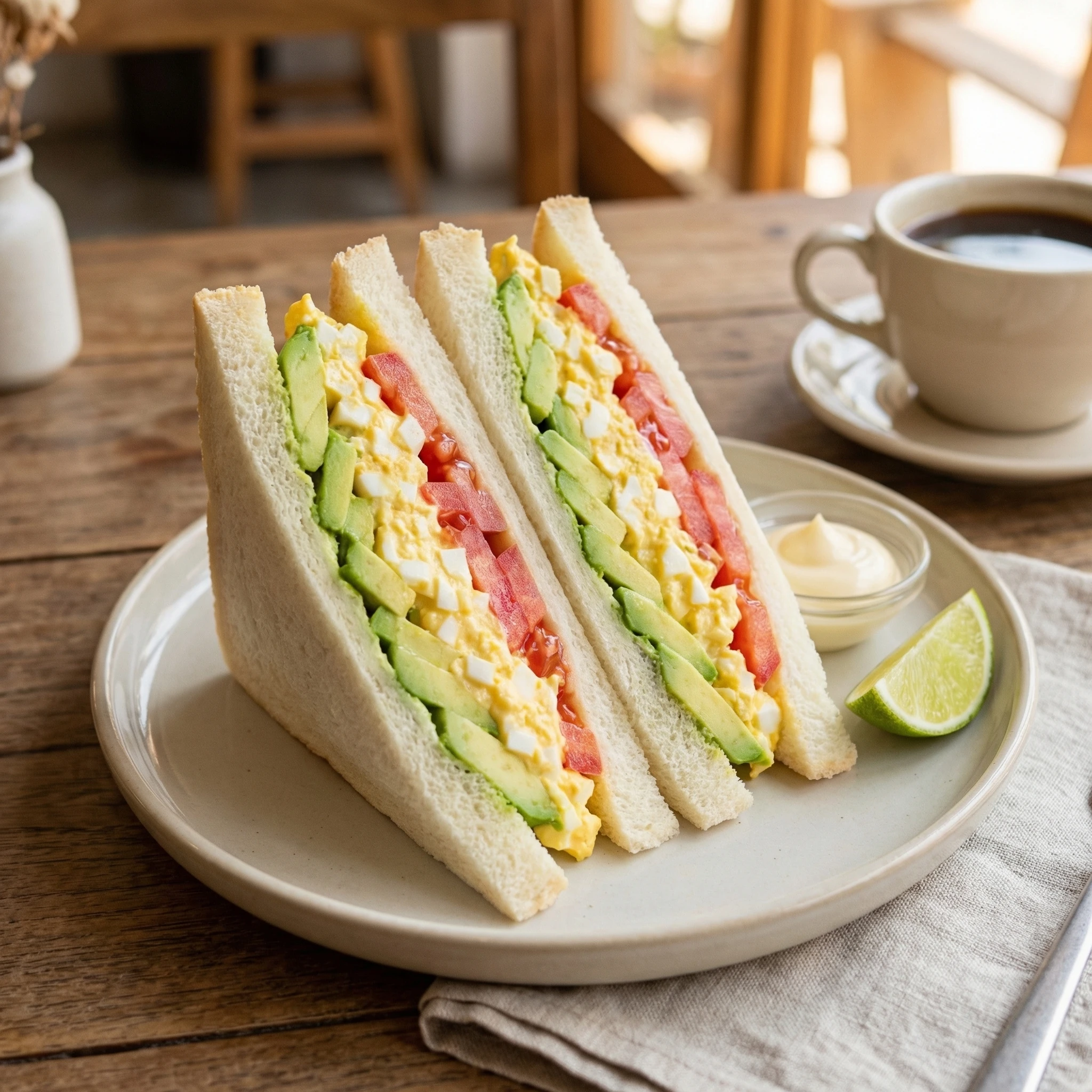 Peruvian Avocado Triple Sandwich